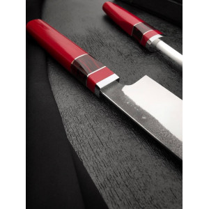 RED KNIFE ексклюзивний кухонний ніж ручної роботи майстра  Zakharov knives, сталь N690, 61 HRC. Photo 3